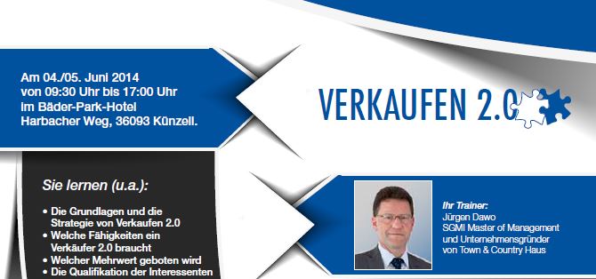 Seminar Verkaufen 2.0 im Juni in Fulda