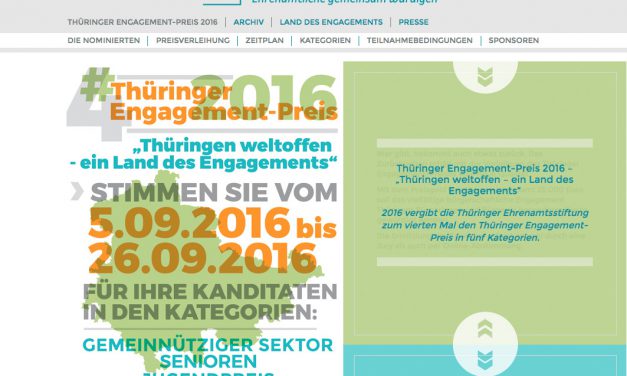 Verleihung des 4. Thüringer Engagement-Preises